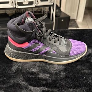 Retro Adidas Mens Black and Purple Athletic Shoes